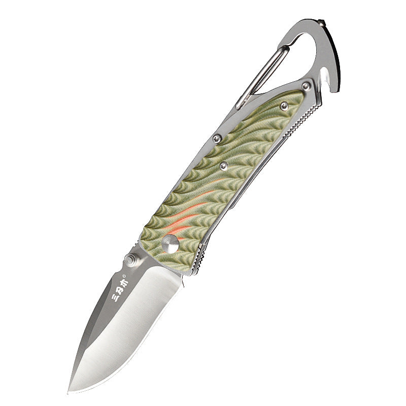 Premium Portable Folding Filed Knife with 12C27 Stainless Steel Blade and G10 Handle | Durable, Lightweight, and Versatile EDC Survival Tool