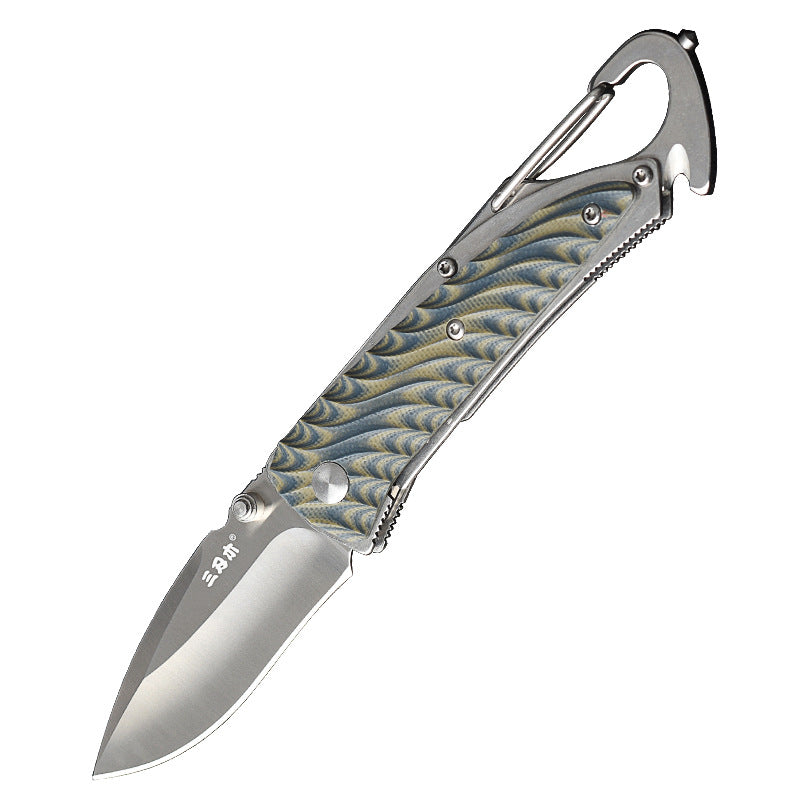 Premium Portable Folding Filed Knife with 12C27 Stainless Steel Blade and G10 Handle | Durable, Lightweight, and Versatile EDC Survival Tool