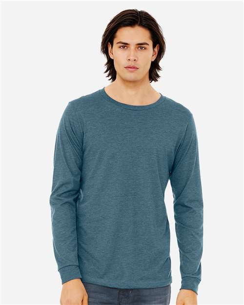 BELLA + CANVAS - Heather CVC Long Sleeve Tee - 3501CVC-11