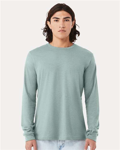 BELLA + CANVAS - Heather CVC Long Sleeve Tee - 3501CVC-12