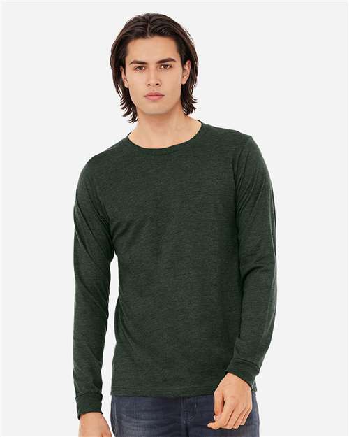 BELLA + CANVAS - Heather CVC Long Sleeve Tee - 3501CVC-13