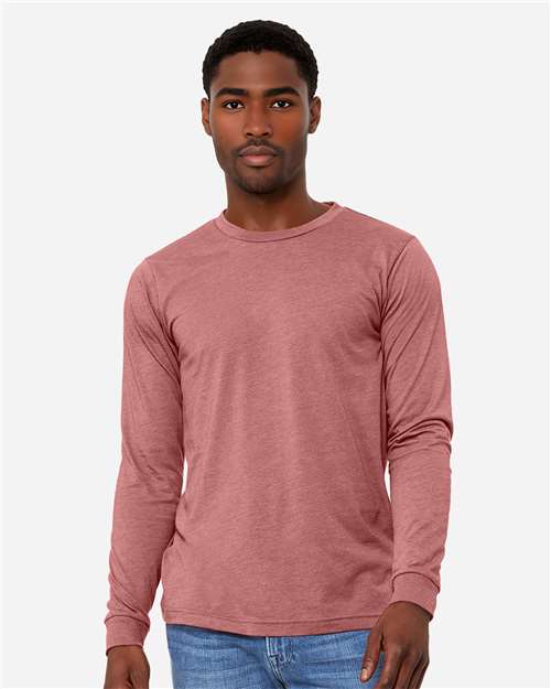 BELLA + CANVAS - Heather CVC Long Sleeve Tee - 3501CVC-15