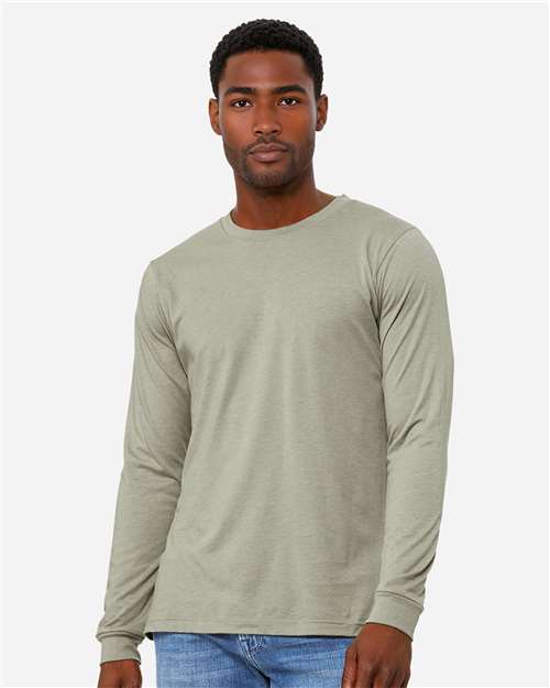 BELLA + CANVAS - Heather CVC Long Sleeve Tee - 3501CVC-26