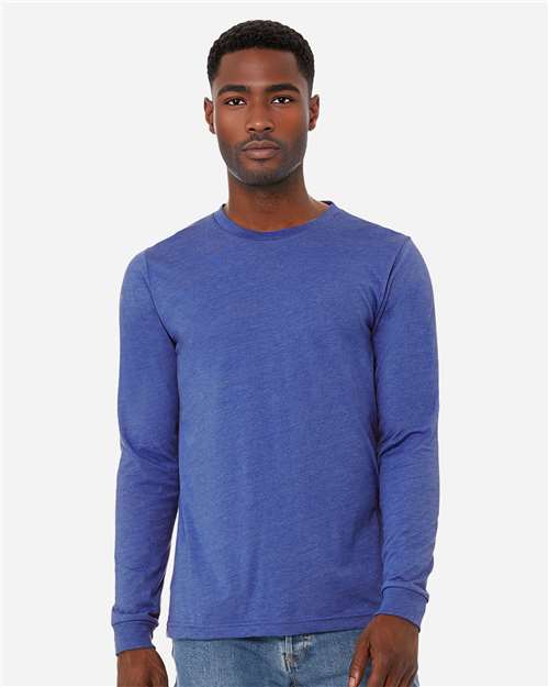 BELLA + CANVAS - Heather CVC Long Sleeve Tee - 3501CVC-27
