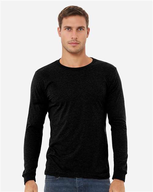 BELLA + CANVAS - Heather CVC Long Sleeve Tee - 3501CVC-29