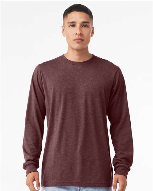 BELLA + CANVAS - Heather CVC Long Sleeve Tee - 3501CVC-14