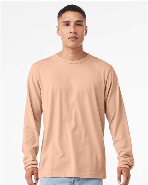 BELLA + CANVAS - Heather CVC Long Sleeve Tee - 3501CVC-22