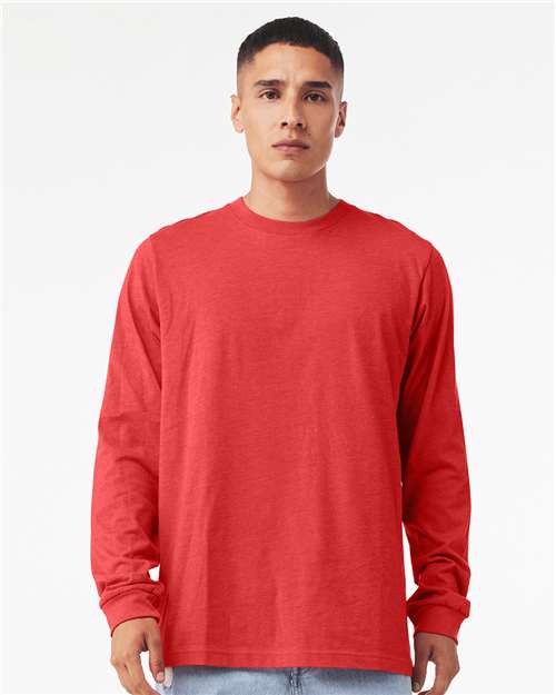 BELLA + CANVAS - Heather CVC Long Sleeve Tee - 3501CVC-24