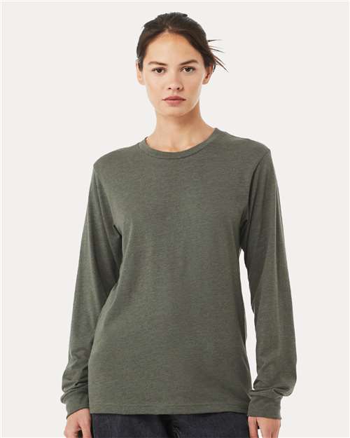 BELLA + CANVAS - Heather CVC Long Sleeve Tee - 3501CVC-17