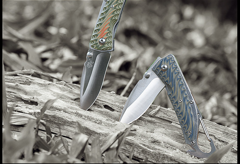 Premium Portable Folding Filed Knife with 12C27 Stainless Steel Blade and G10 Handle | Durable, Lightweight, and Versatile EDC Survival Tool