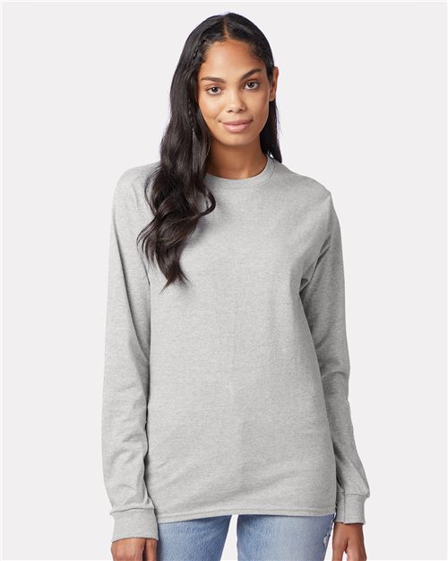 Hanes - Authentic Long Sleeve T-Shirt - 5586-0