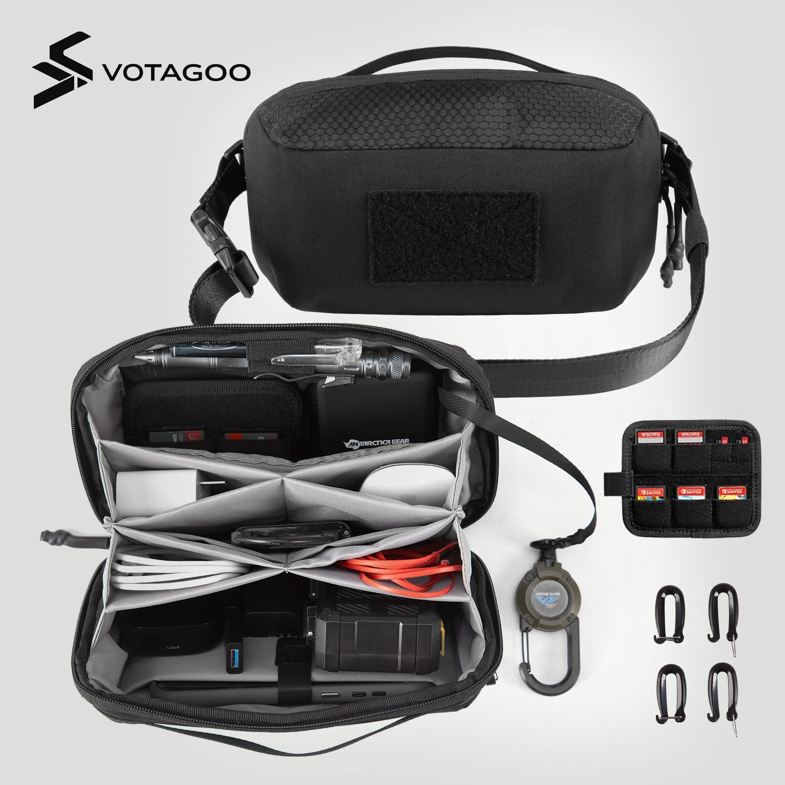 VOTAGOO® Electronic Organizer Accessory Tech Pouch for MacBook
