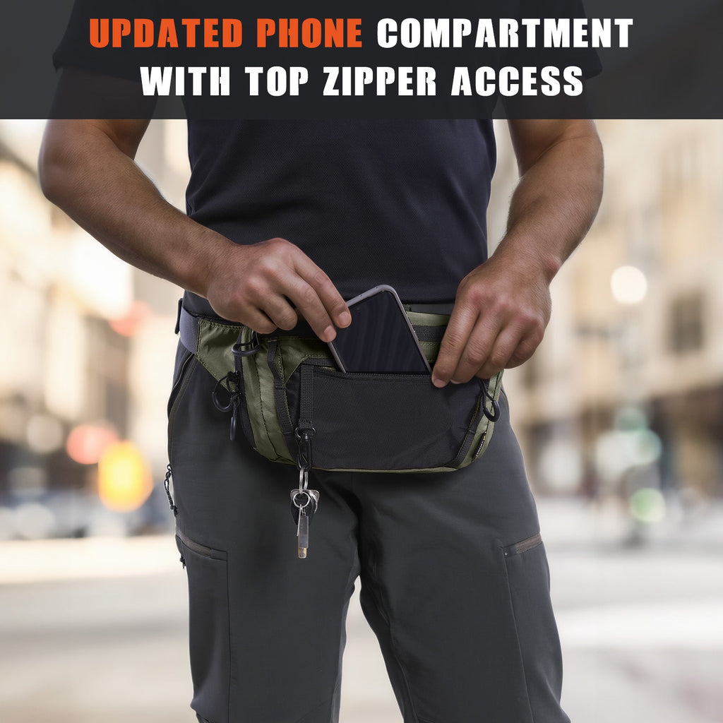 Votagoo Tactical CCW Fanny Bag Adjustable Waist Belt Tactical Waist Bag Handgun Pouch-3