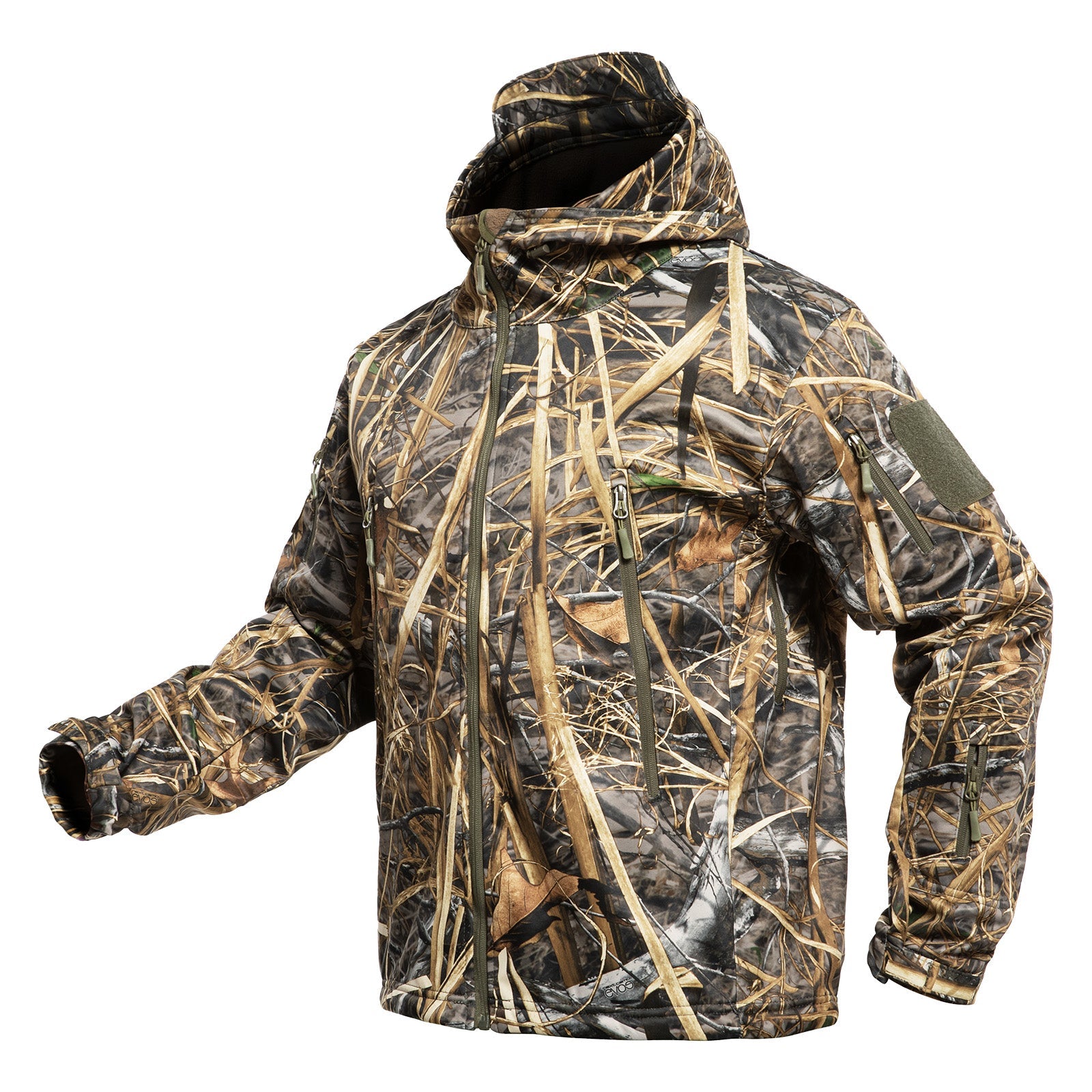 Hunting Jacket for Men Quiet Hunting Camouflage Clothing Hoodie Camo Coat-0