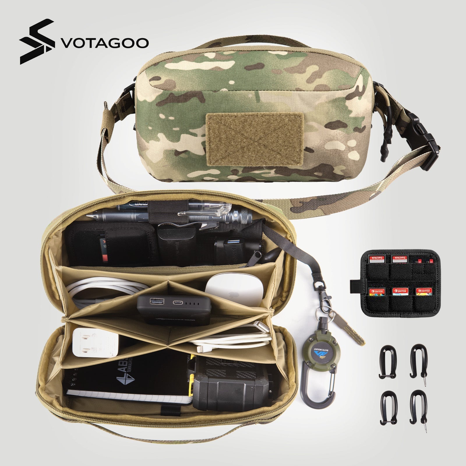 VOTAGOO® Electronic Organizer Accessory Tech Pouch for MacBook