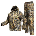 Quiet Hunting Clothes Suit Clothing Gear Camouflage Hoodie Jacket Pants-0