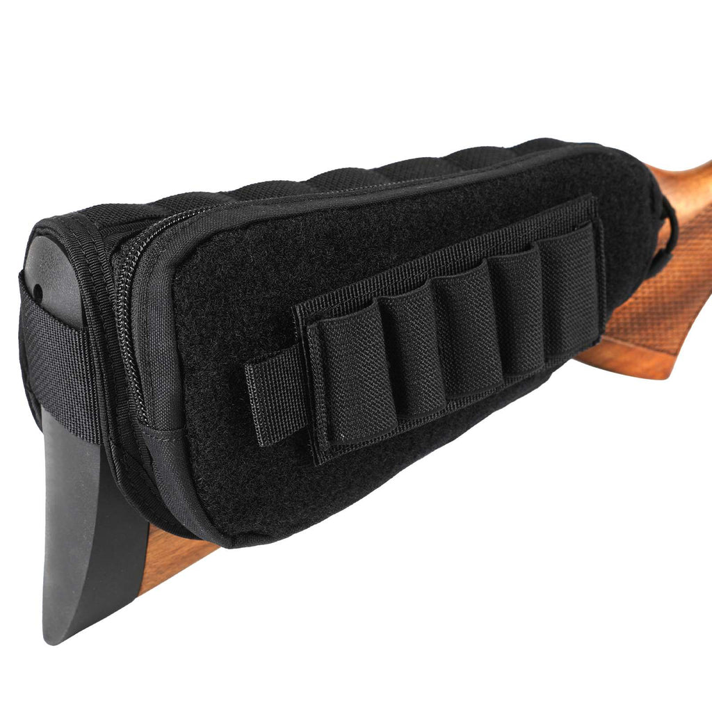 Tactical Gunstock Pouch Buttstock Shotgun Rifle Shell Holder-5