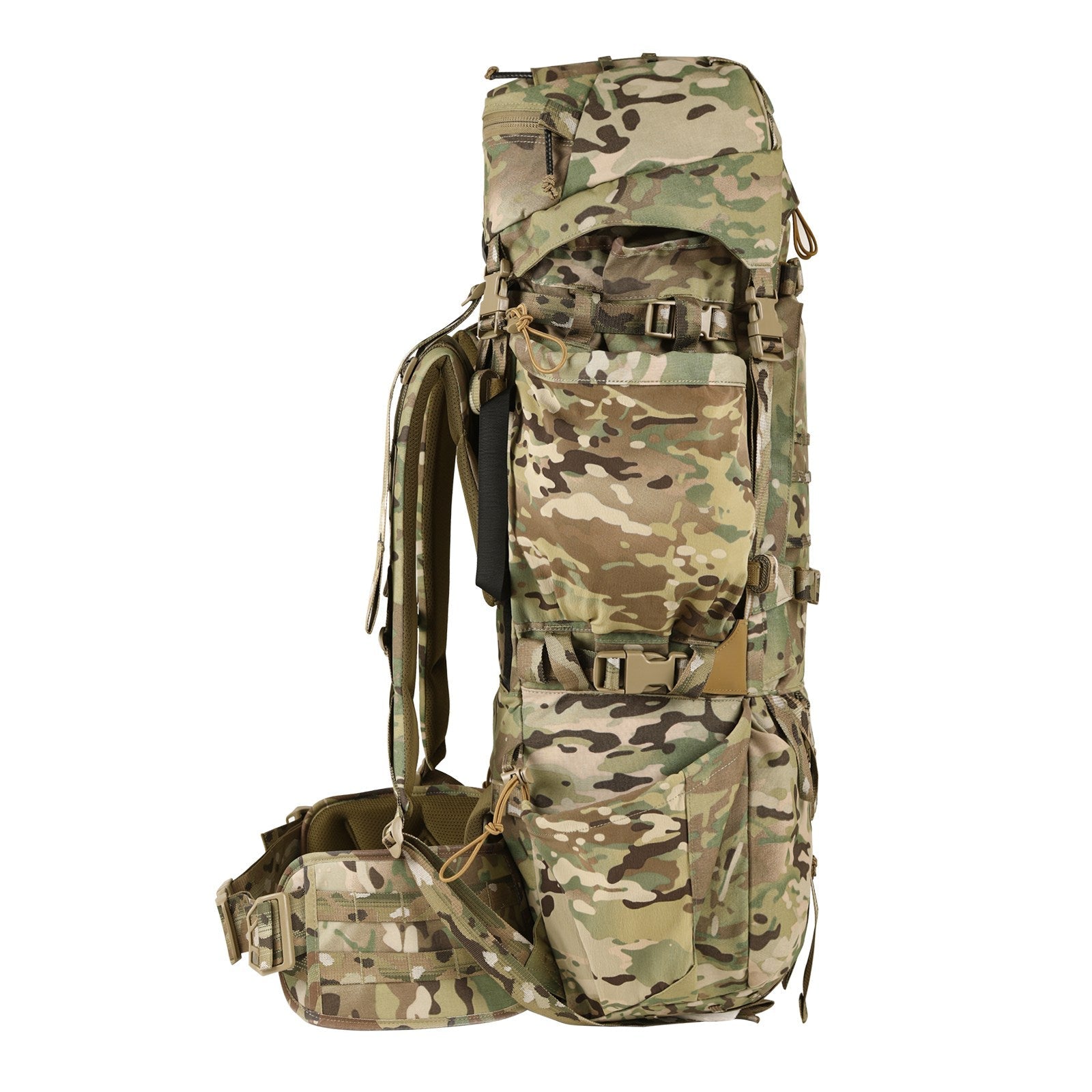 75L Tactical Backpack with Internal Frame MOLLE Hydration System-1