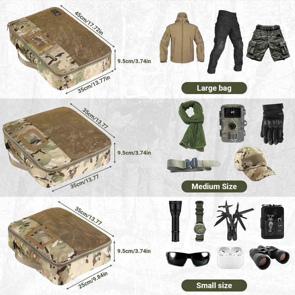 Votagoo Tactical Packing Cubes 6 Packs Lightweight Luggage Set Packing-2