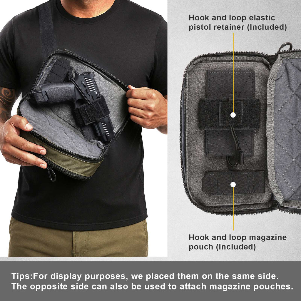 Concealed Carry Waist Bag – 420D Nylon Water-Resistant Fanny Pack-4