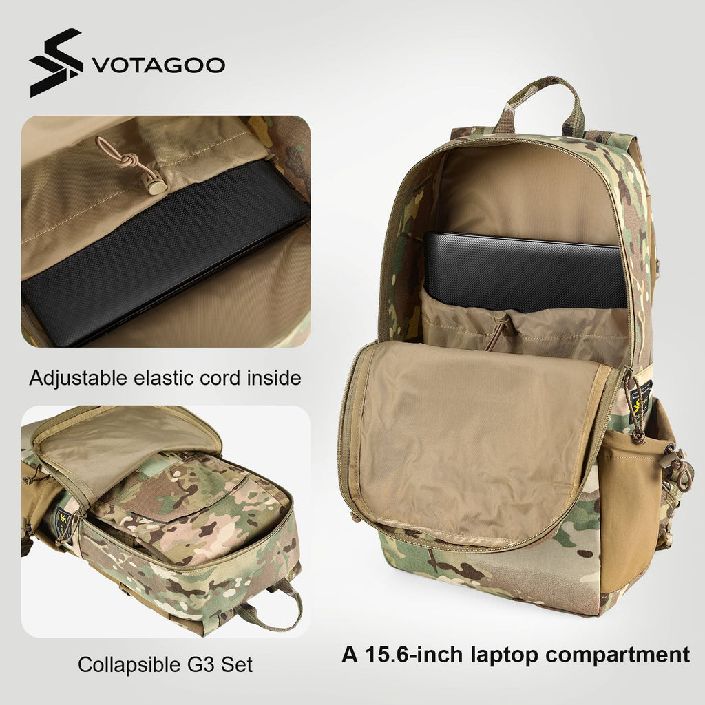 VOTAGOO® Tactical Backpack with Carbon Frame