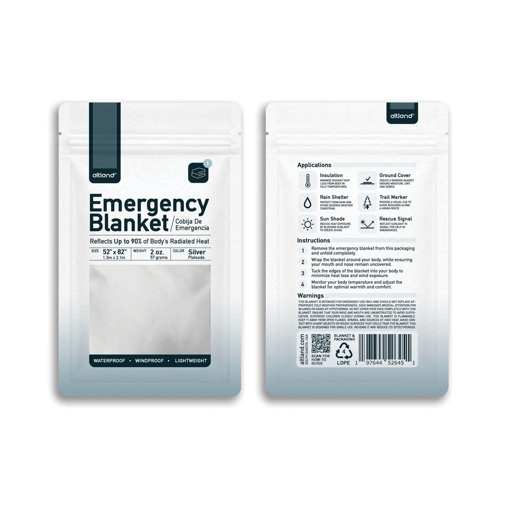 4 Pack of Emergency Blankets