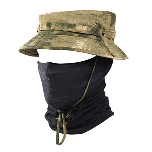 Tactical Fishing Camo Sun Protect Bucket  Boonie Hat
