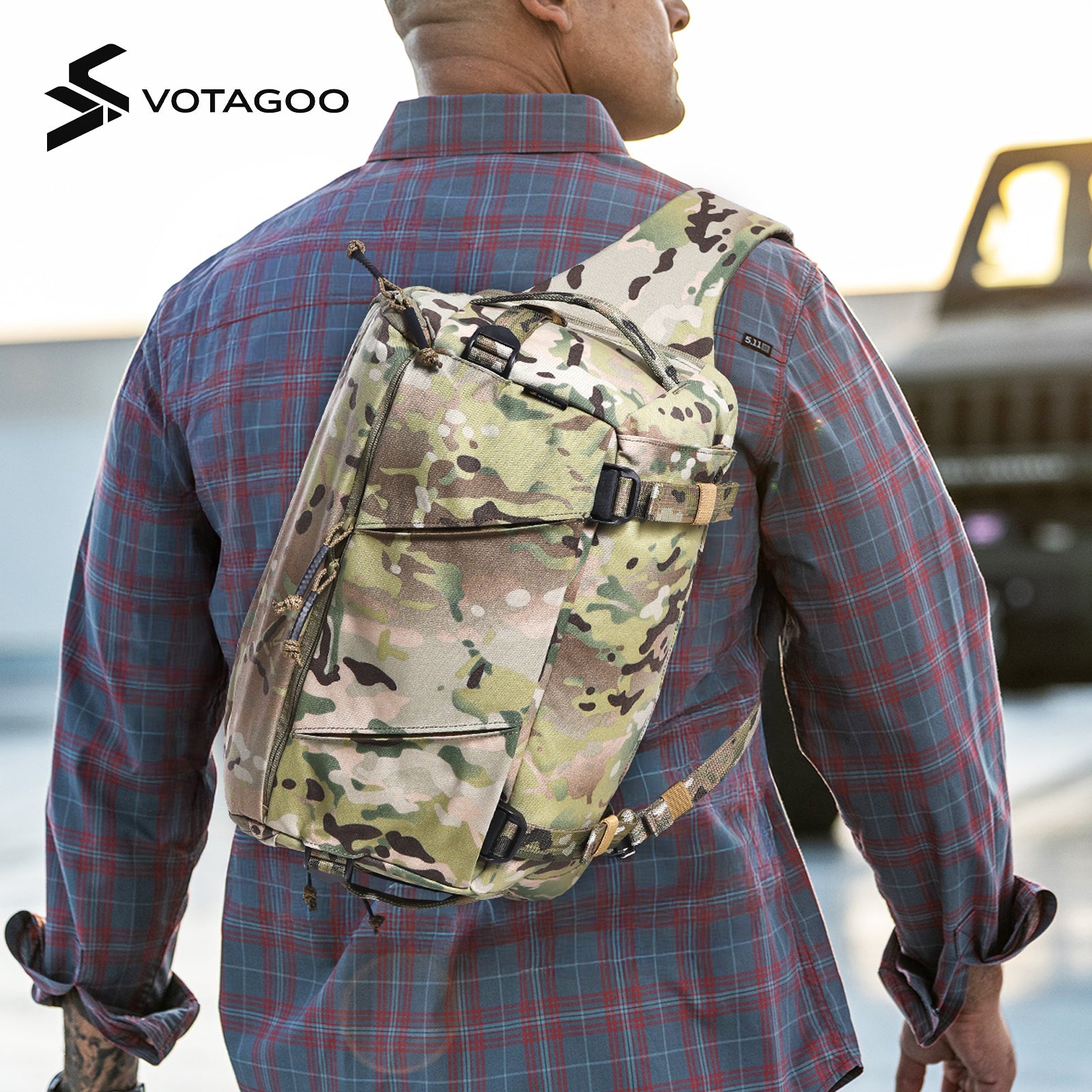 VOTAGOO® 13L Tactical Sling Bag