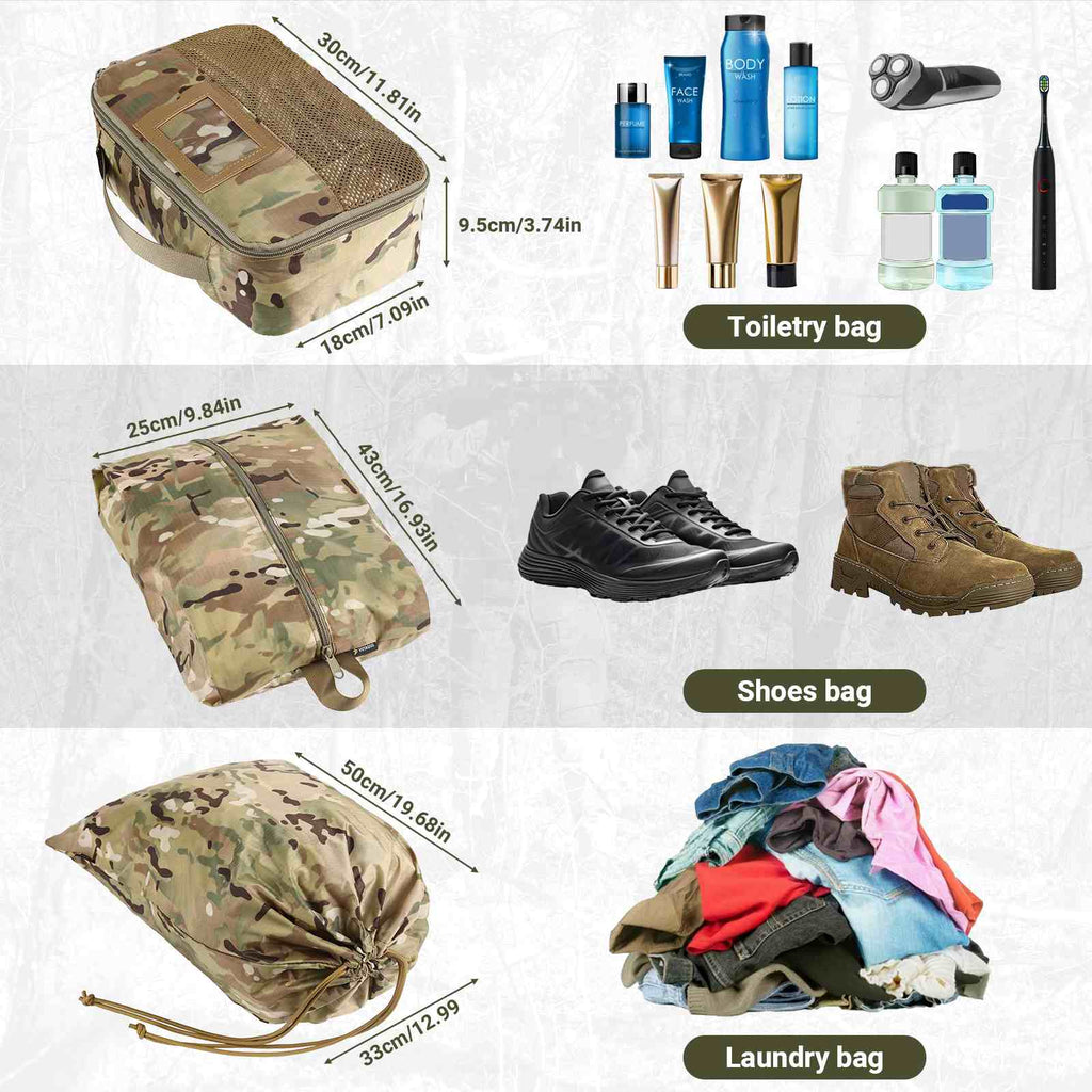 Votagoo Tactical Packing Cubes 6 Packs Lightweight Luggage Set Packing-3