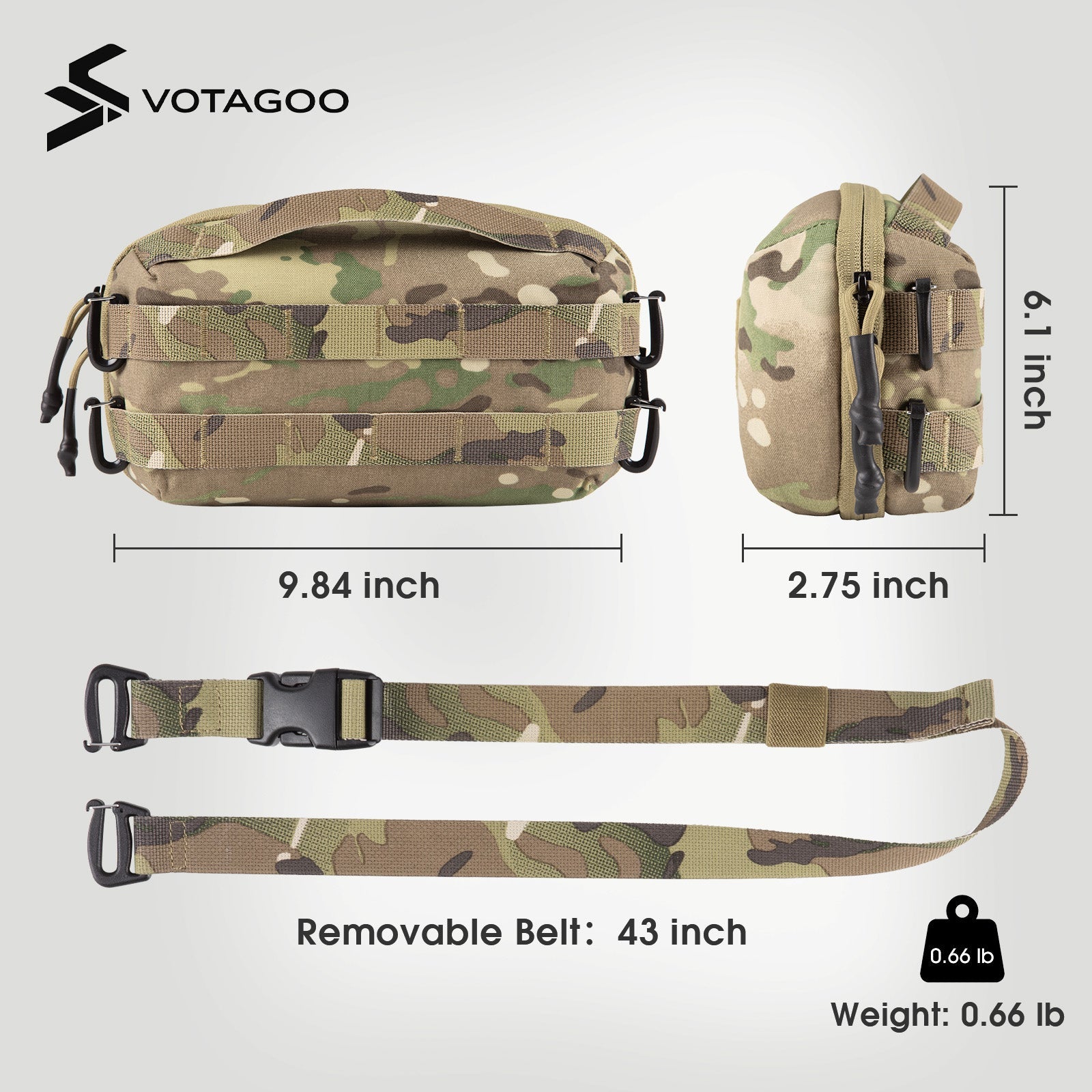 VOTAGOO® Electronic Organizer Accessory Tech Pouch for MacBook