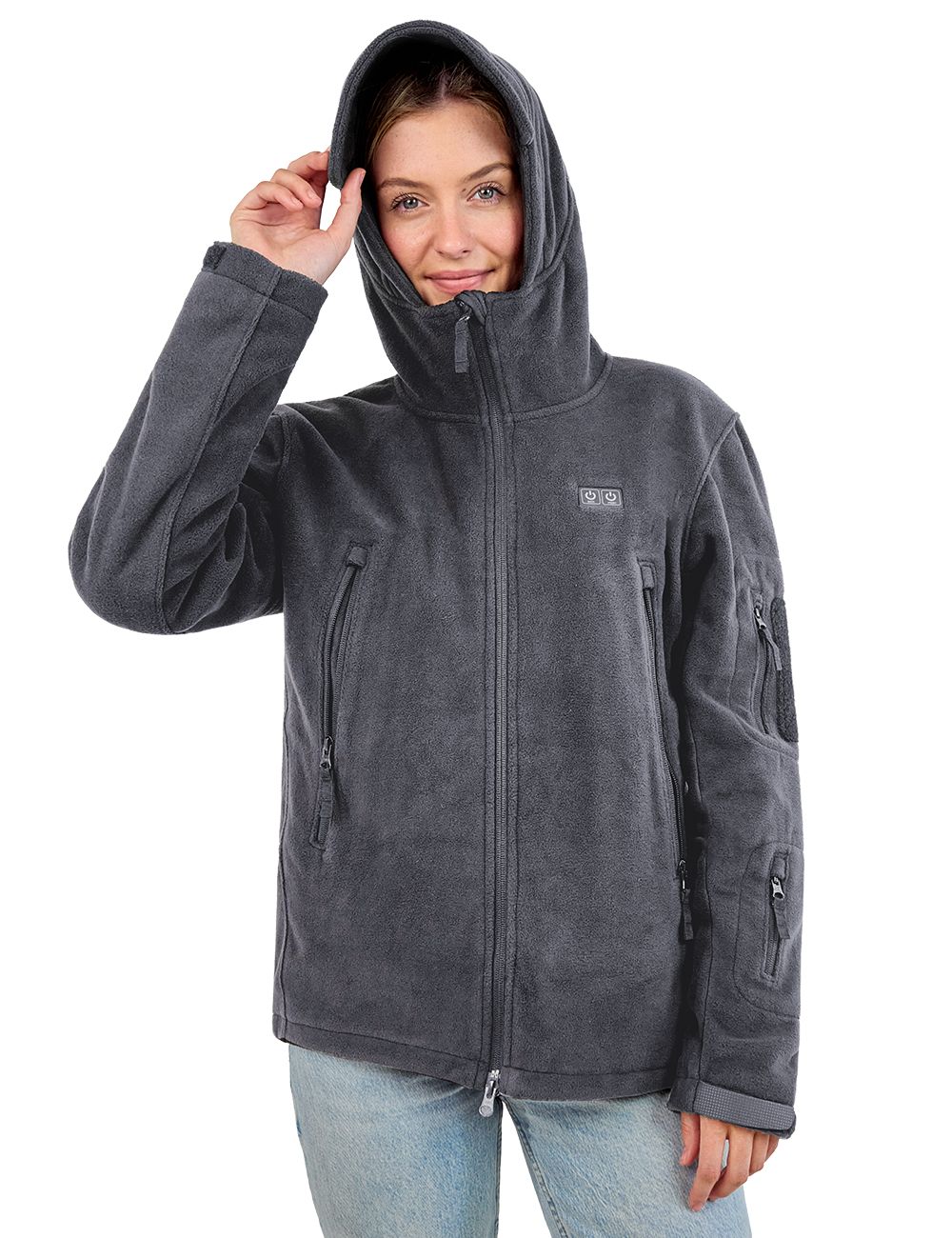 ANTARCTICA GEAR Heated Jacket, Polar Fleece Coat for Women-4
