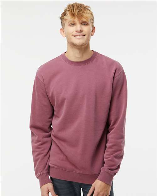 Independent Trading Co. - Unisex Midweight Pigment-Dyed Crewneck Sweatshirt - PRM3500-9