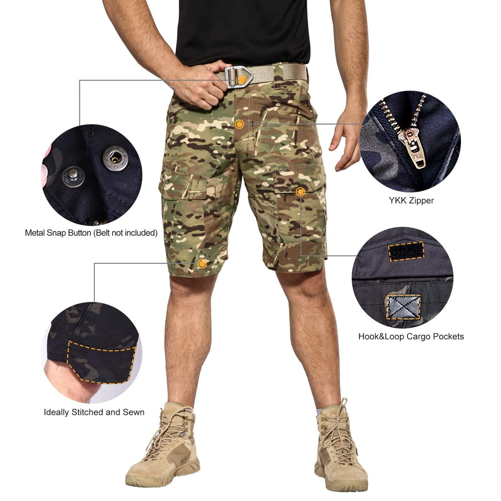 Cargo Men's Tactical Waterproof Ripstop Summer Shorts-2