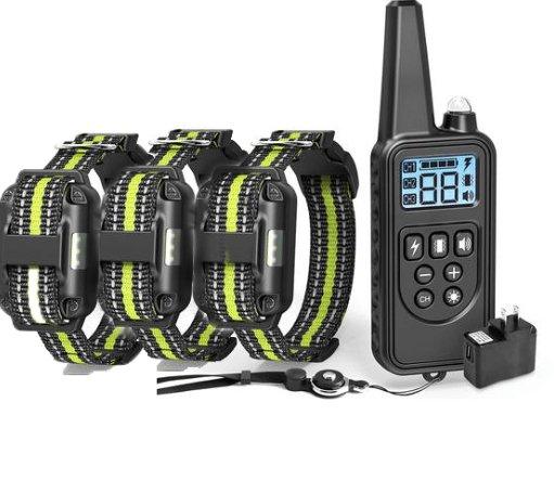 800M Waterproof Dog Training Collar With Adjustable Levels And 3 Training Modes