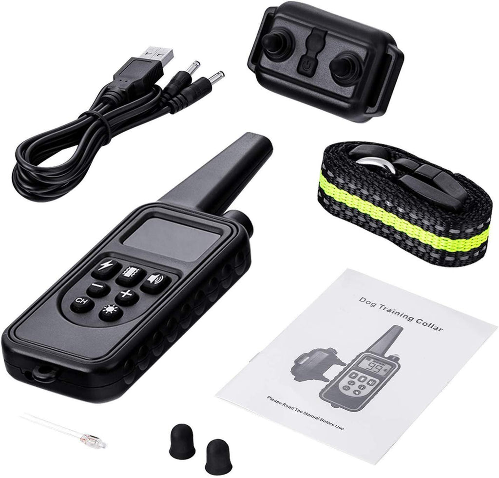 800M Waterproof Dog Training Collar With Adjustable Levels And 3 Training Modes