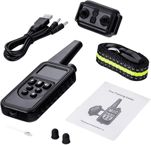 800M Waterproof Dog Training Collar With Adjustable Levels And 3 Training Modes