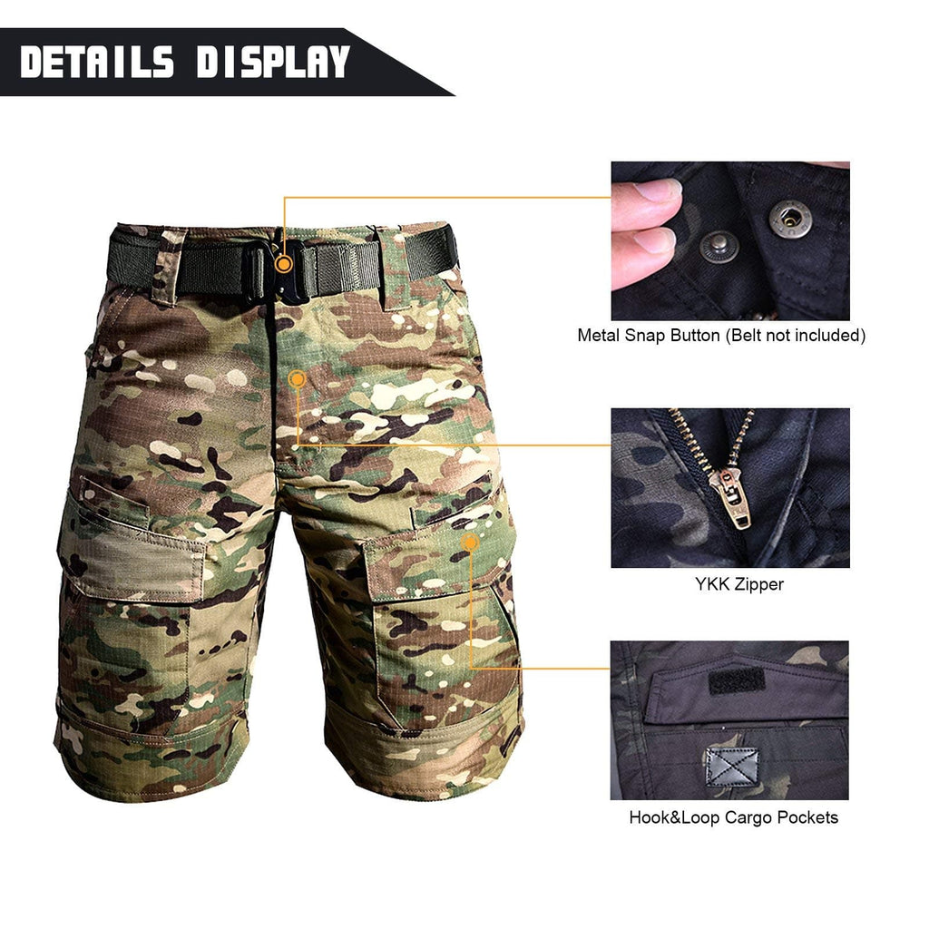 Cargo Men's Tactical Waterproof Ripstop Summer Shorts-3