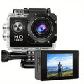 HD 1080P Sport Action Camera with 2-inch LCD Screen and Waterproof Housing
