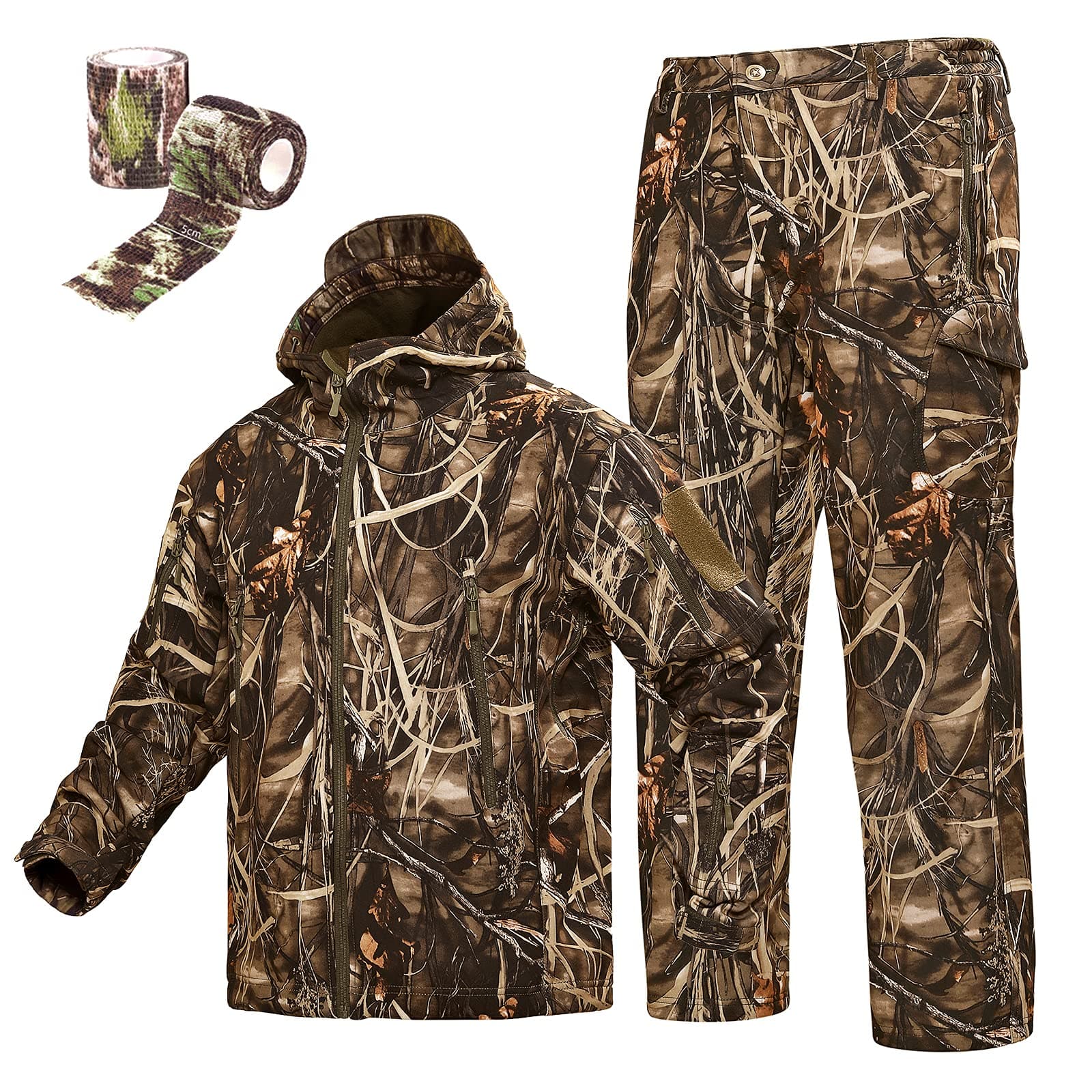 Hunting Gear Suit For Men Camouflage Windproof Jacket-6