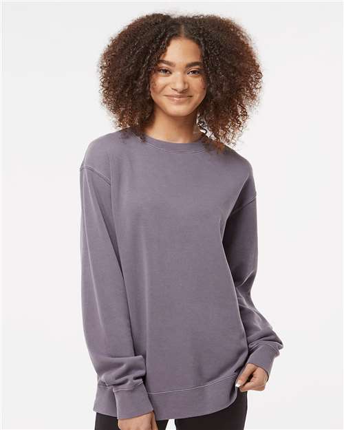 Independent Trading Co. - Unisex Midweight Pigment-Dyed Crewneck Sweatshirt - PRM3500-12