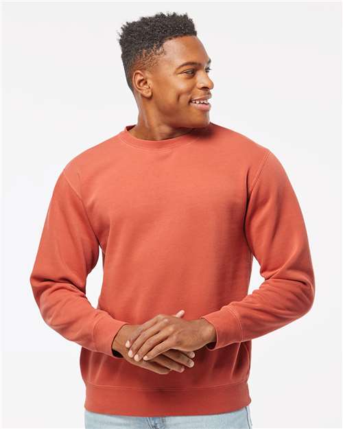 Independent Trading Co. - Unisex Midweight Pigment-Dyed Crewneck Sweatshirt - PRM3500-1