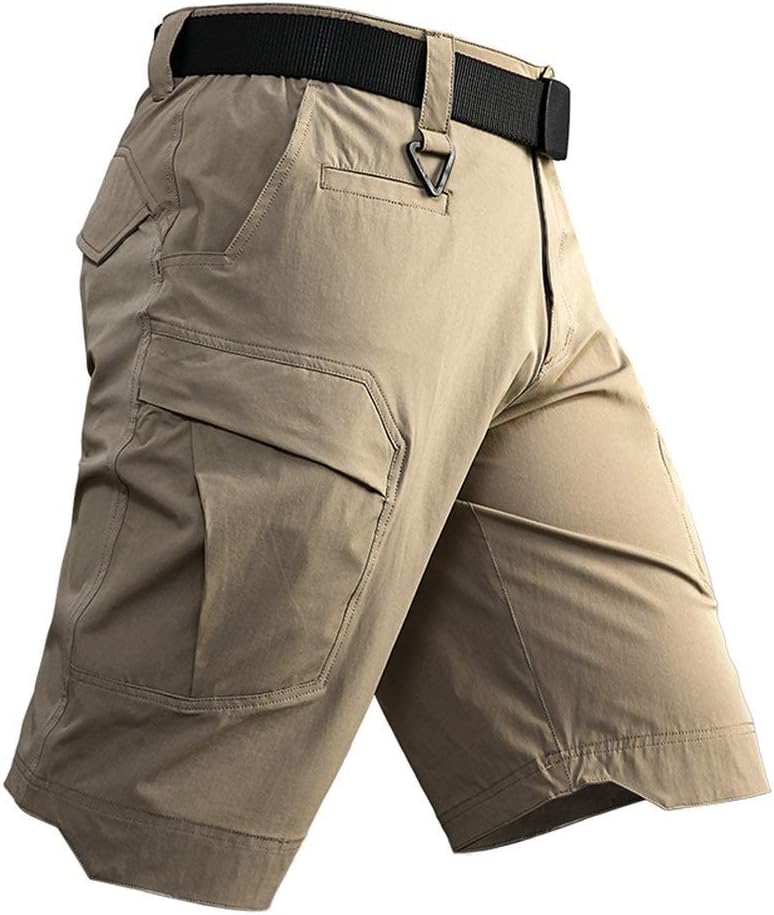 Men's Tactical Cargo Shorts Lightweight Waterproof Ripstop Summer Casual Hiking Pants-0