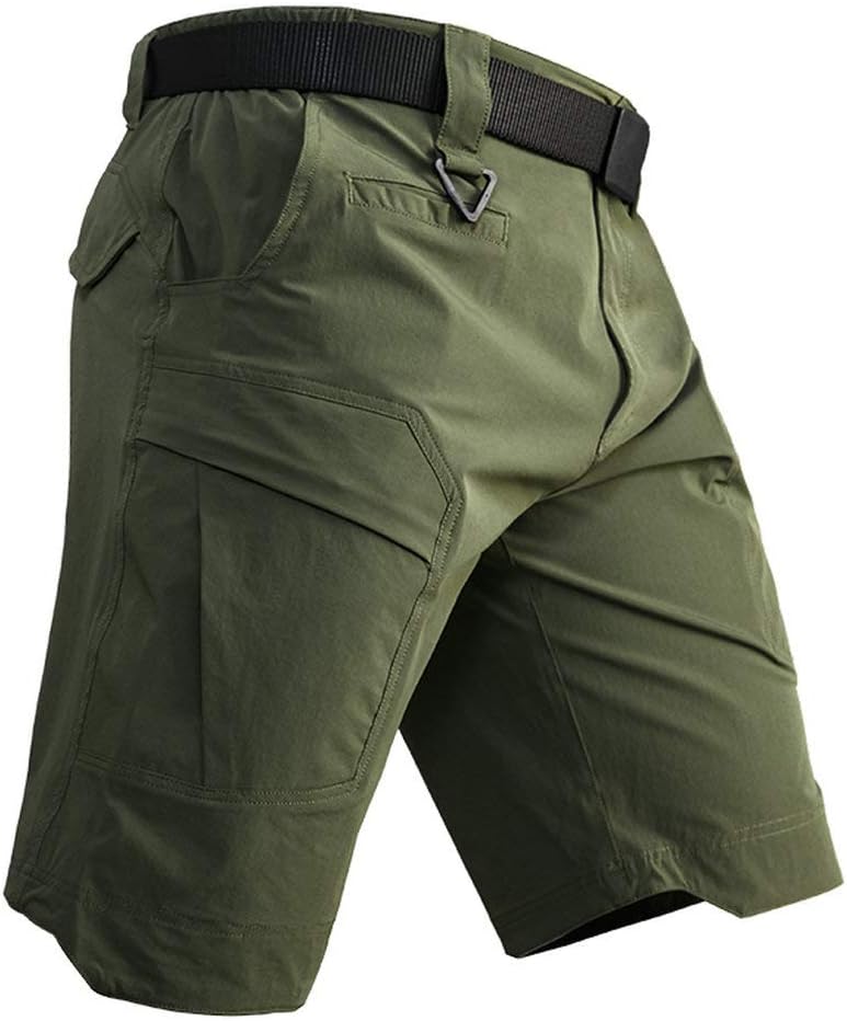 Men's Tactical Cargo Shorts Lightweight Waterproof Ripstop Summer Casual Hiking Pants-4