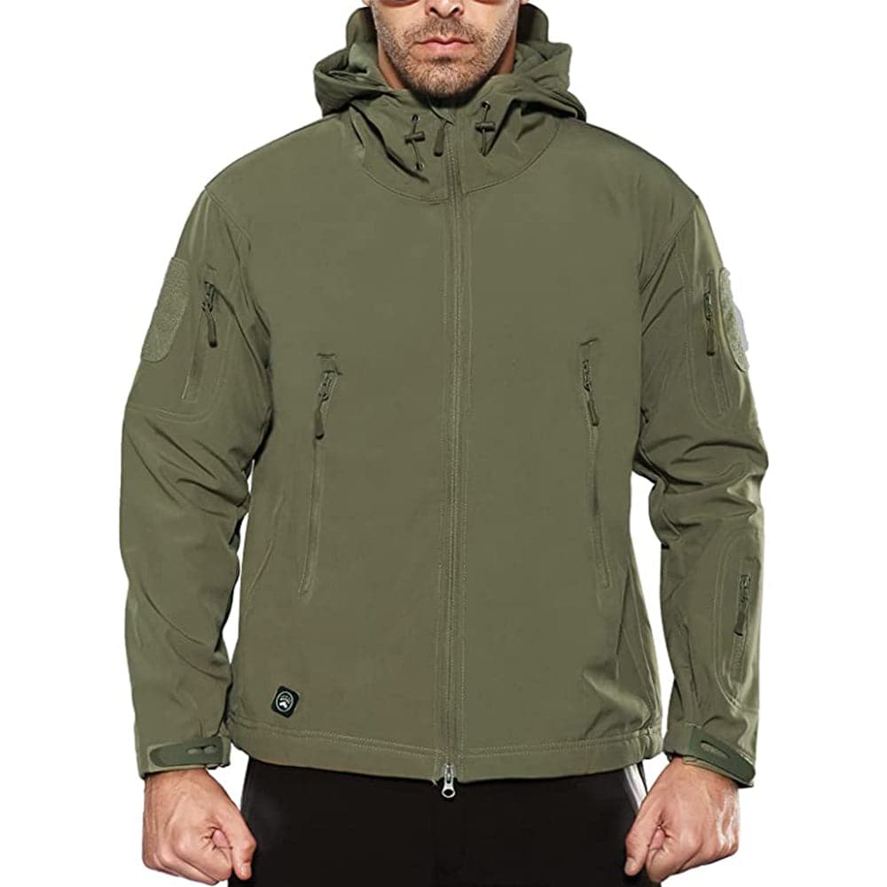 Army Outdoor Tactical Waterproof Softshell Fleece Jacket-6