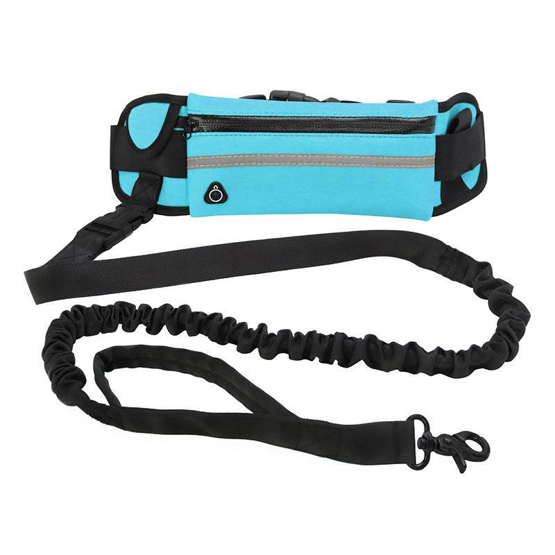 Ultimate Hands-Free Dog Leash Belt With Bungee Leash, Phone Pocket, And Water Bottle Holder