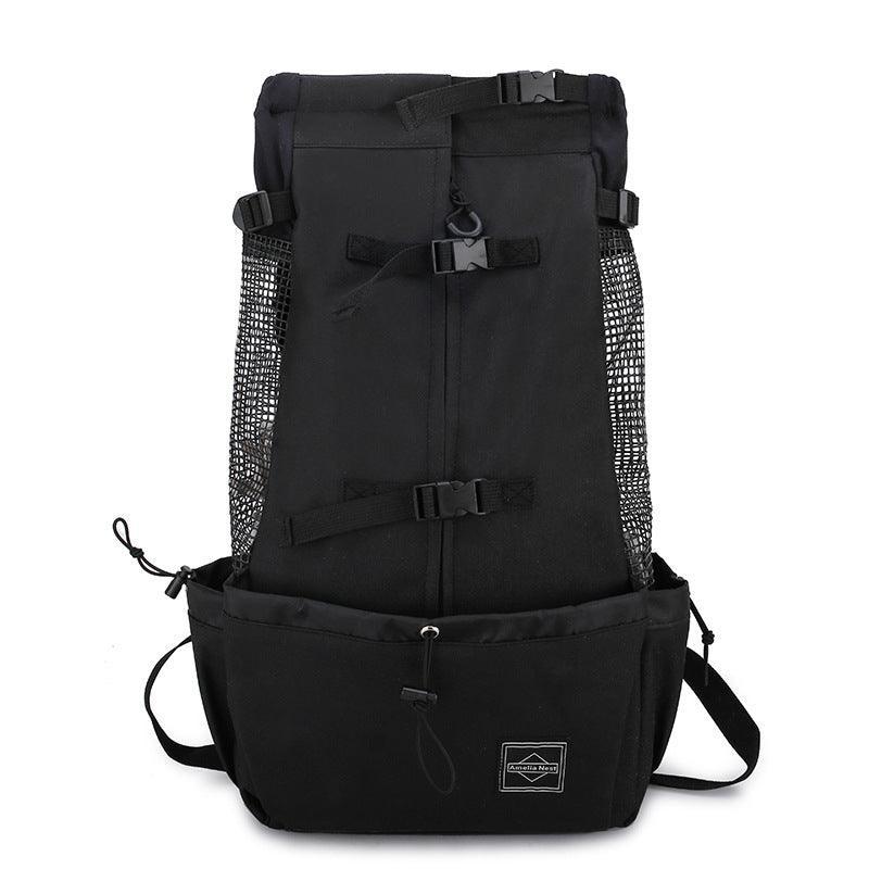 Double Shoulder Portable Pet Dog Carrier Backpack - Travel In Style With Your Furry Friend!