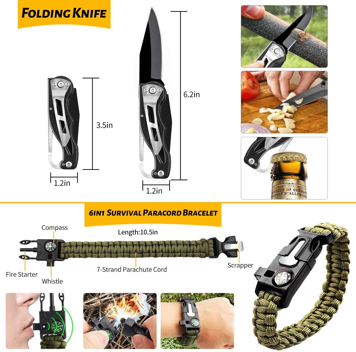 Military Outdoor 60 in 1 Emergency Survival Kit-3