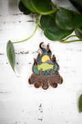 Laser Cut Camp Fire,  Camping 3D Diorama, Handmade Camping Scene with Fire, Wall Art,  Camp Decor